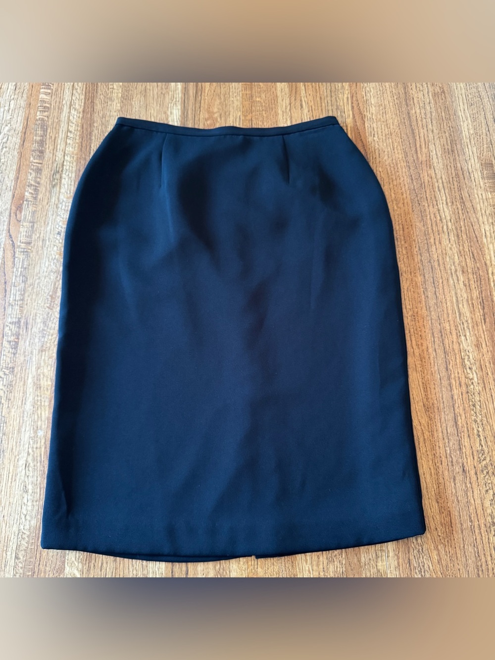 Vintage 90s Villager Liz Claiborne Black Pencil Skirt Midi Size 8